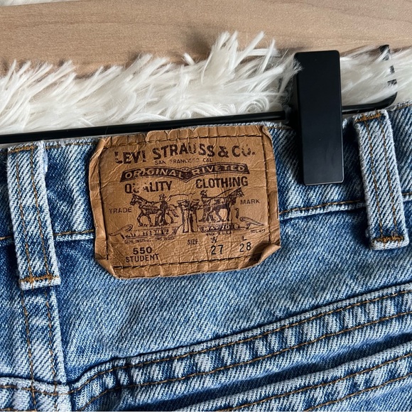 Vintage Levi’s Student Fit 550 Orange Tab Jeans Size 27W 28L - Picture 3 of 10